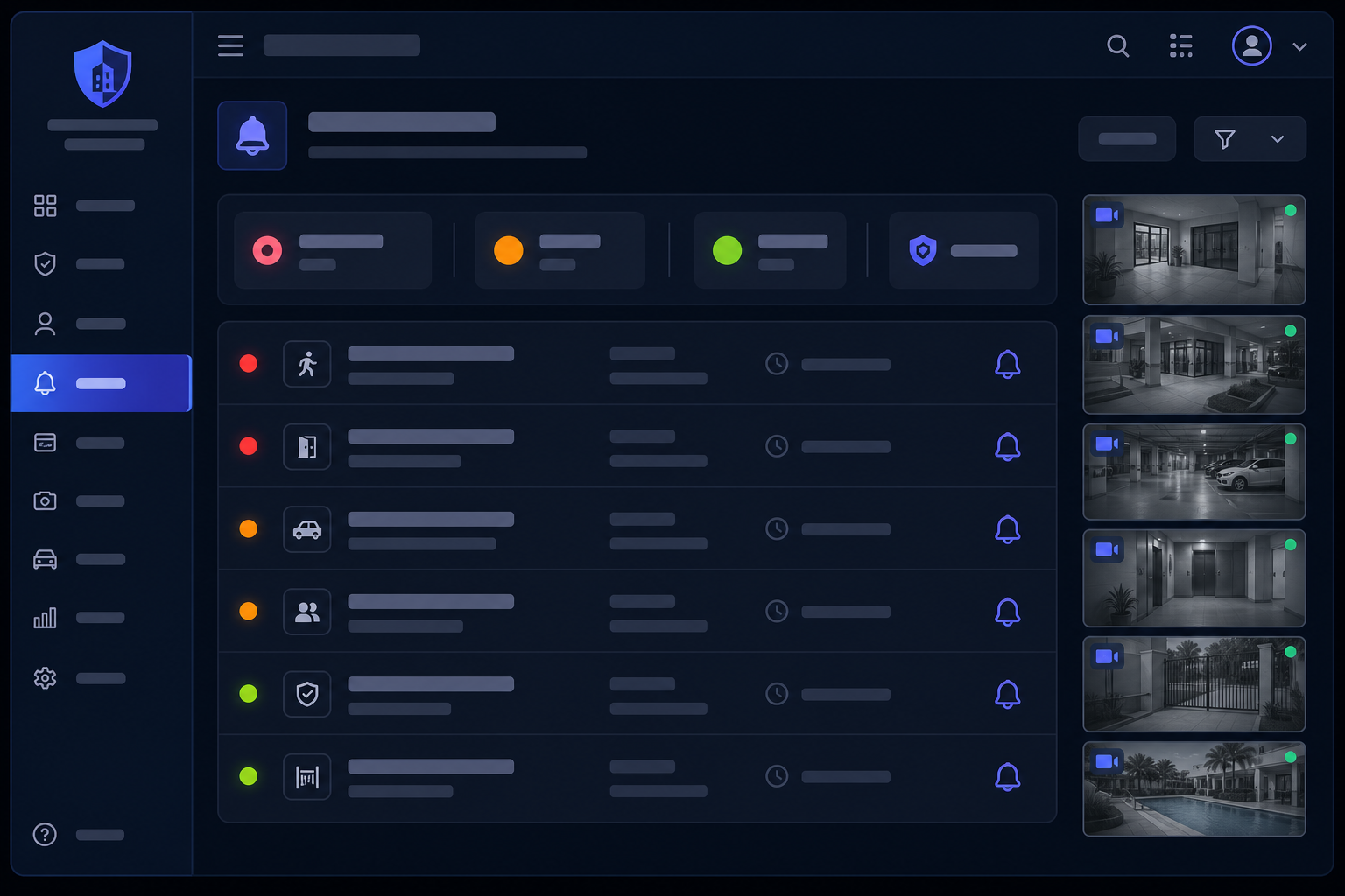 Central de alertas Smart Moni em tempo real